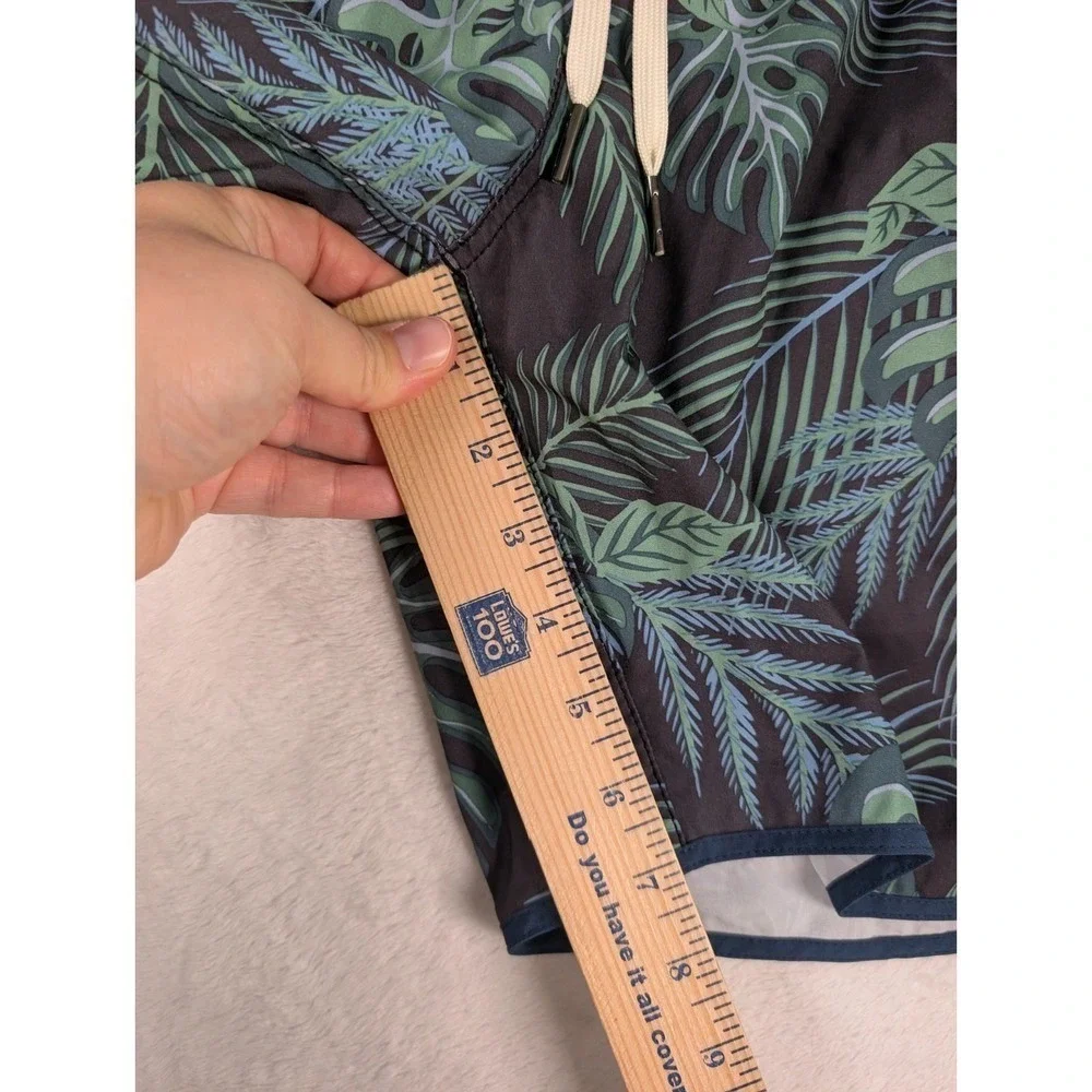 Fair Harbor Anchor Swim Trunks Mens XL Floral Palm Trees Lined Swim Shorts